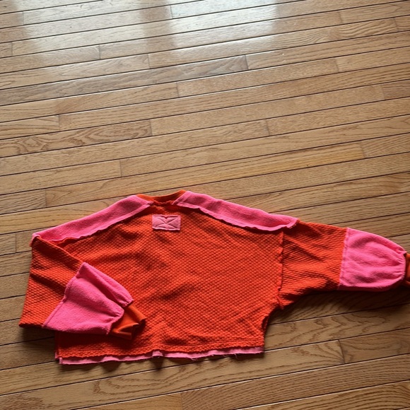 Out from Under (Urban Outfitters) waffle and fleece crop top - Picture 7 of 8